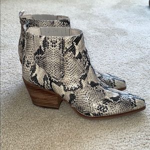 Sam Edelman snake print boots